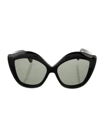 Pre-owned Gucci Oversize Tinted Sunglasses In Black