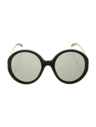 Pre-owned Gucci Oversize Tinted Sunglasses In Black