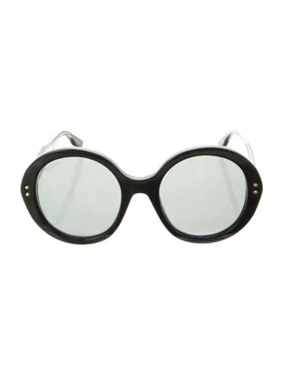 Pre-owned Gucci Oversize Tinted Sunglasses In Black