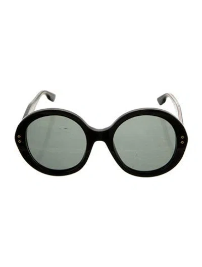 Pre-owned Gucci Oversize Tinted Sunglasses In Black