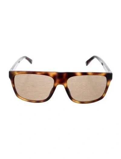 Pre-owned Gucci Oversize Tinted Sunglasses In Brown