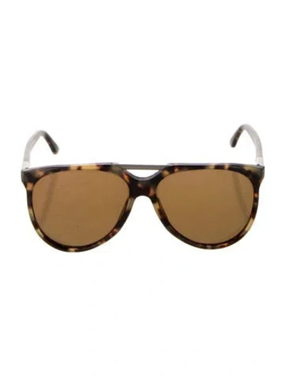 Pre-owned Gucci Oversize Tinted Sunglasses In Brown