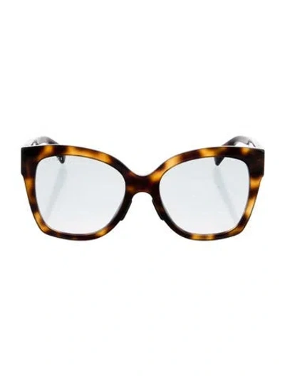 Pre-owned Gucci Oversize Tinted Sunglasses In Multi
