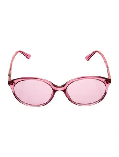 Pre-owned Gucci Oversize Tinted Sunglasses In Pink