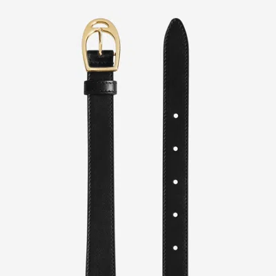 Gucci Oversized Buckle Belt In Black