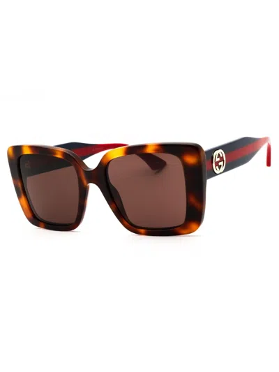 Gucci Oversized Designer Women's Sunglasses In Brown