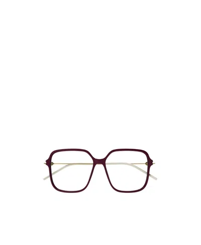 Gucci Oversized-frame Logo Glasses In Red