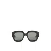 Gucci Oversized Frame Sunglasses With High-shine Finish In Black