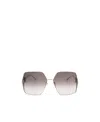 Gucci Oversized-frame Tinted Sunglasses In Gray