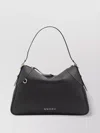 Gucci Gg Emblem Large Leather Shoulder Bag In Black