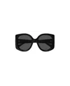 Gucci Womens Black Gc002055 Gg1308s Round-frame Acetate Sunglasses In Black