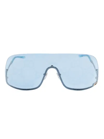 Gucci Oversized Retro-frame Sunglasses In Blue