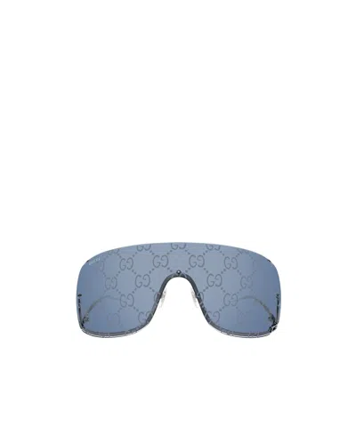 Gucci Oversized Retro-frame Sunglasses In Blue