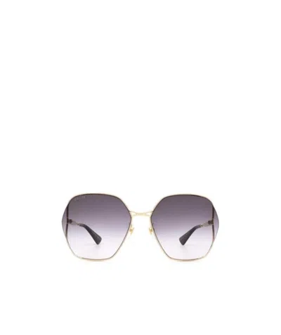 Gucci Oversized Round-frame Sunglasses In Gray
