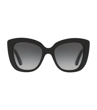 Gucci Oversized Round Sunglasses In Black