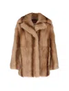 Gucci Oversized Sheepskin Fur In Brown