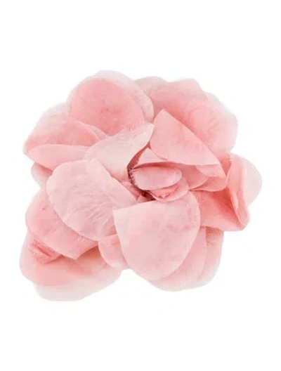 Pre-owned Gucci Oversized Silk Flower Brooch In Multicolor