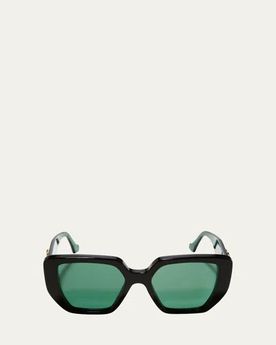 Gucci Oversized Square Acetate Sunglasses In Brown