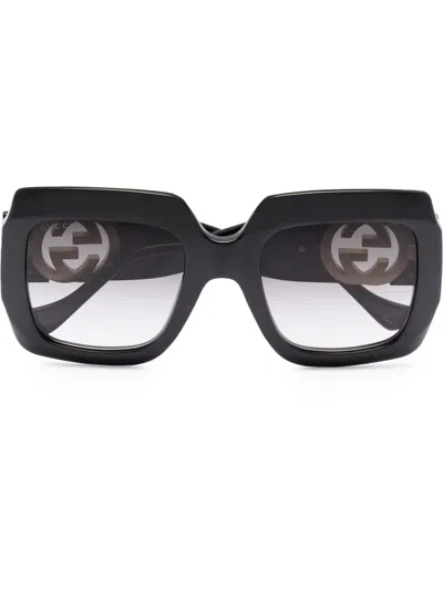 Gucci Oversized Square Sunglasses In Black