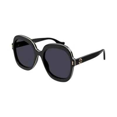 Pre-owned Gucci Oversized Sunglasses 'black/grey' | Women's Size Onesize