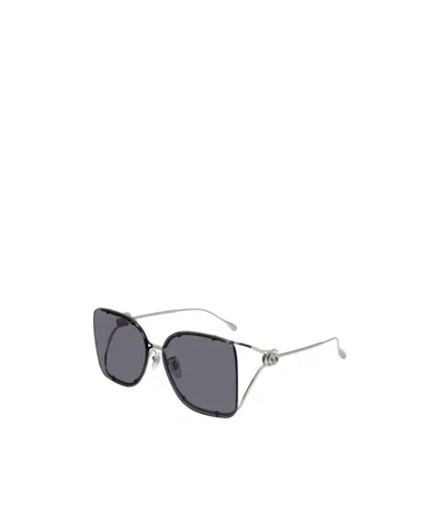 Gucci Oversized Sunglasses In Gray