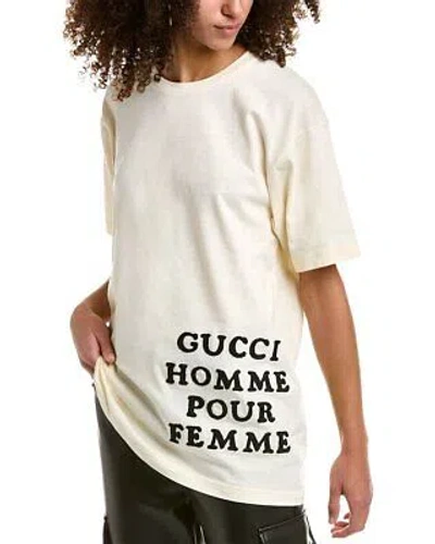 Pre-owned Gucci Oversized T-shirt Women's In White