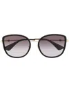 Gucci Oversized-frame Sunglasses In Black