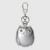 Gucci Owl-shaped Bag Charm In Metallic