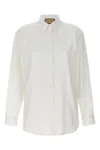 Gucci Pointed Collar Long Sleeve Shirt With Clean Design In White