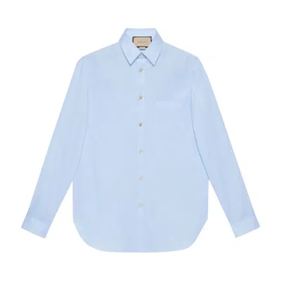 Pre-owned Gucci Oxford Shirt 'blue' | Men's Size 48