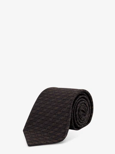 Gucci Oxy Silk Tie In Black