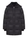 Gucci Padded Bomber Jacket With Gabardine Trim In Black
