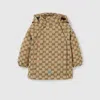 Gucci Padded Gg Canvas Coat In Neutral