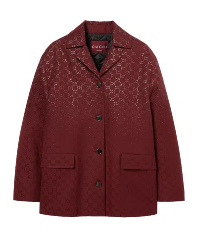 GUCCI GUCCI GG EMBELLISHED PADDED JACKET
