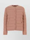 Gucci Padded Jacket With Quilted Texture And Pockets In Animal Print