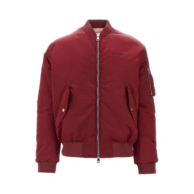 GUCCI PADDED NYLON BOMBER JACKET WITH CHEST LOGO