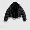 Gucci Padded Polyester Jacket With Shearling In White