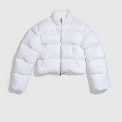 Gucci Padded Polyester Puffer Jacket In White