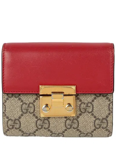 Gucci Paddle Lock Bi-fold Wallet (authentic Pre-loved)
