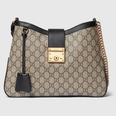 Gucci Padlock Gg Medium Shoulder Bag In Black