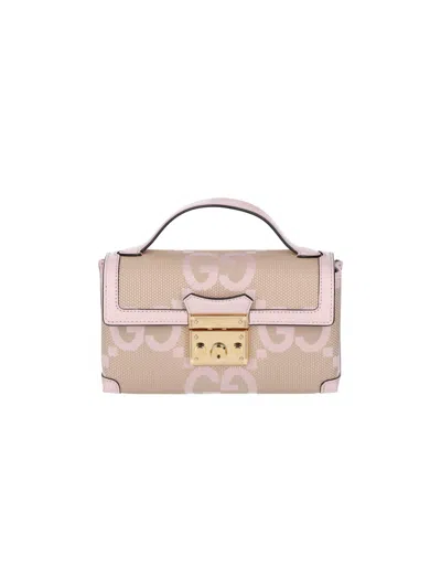Gucci 'padlock Jumbo Gg' Mini Bag In Pink