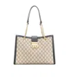 Gucci Padlock Medium Gg Shoulder Bag In Nude