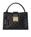Gucci Padlock Medium Top Handle Bag In Black