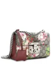 Gucci Padlock Shoulder Bag Blooms Print Gg Coated Canvas Small (authentic Pre-loved)