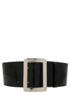 Gucci Painted Design Leather Belt In Black