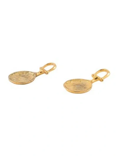 Pre-owned Gucci Pair Of Brass Horsebit Votive Holders In Metallic