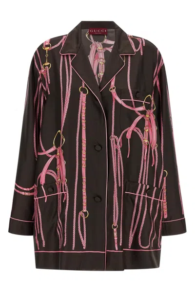 Gucci Pajama Shirt In Multi