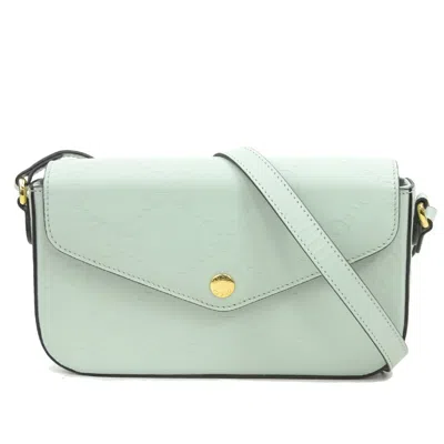 Pre-owned Gucci Pale Green Leather Shoulder Bag ()