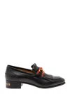 Gucci Horse Bit-detail Leather Loafers In Multicolor