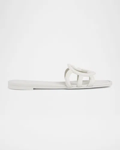GUCCI PALMA GG RUBBER FLAT SLIDE SANDALS
